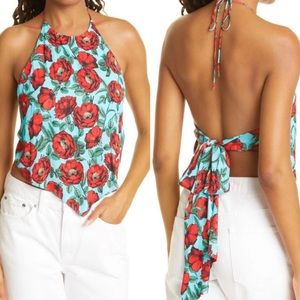 Alice + Olivia Floral Halter/Tank Top